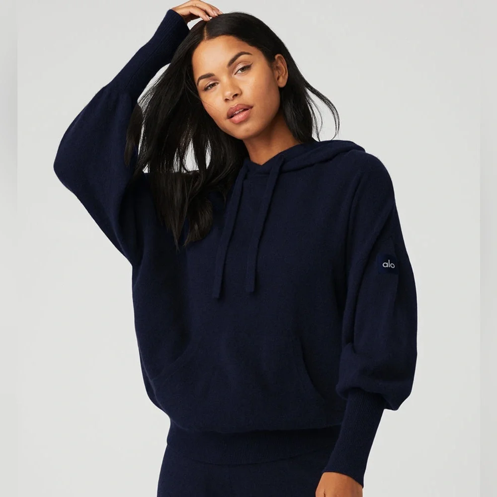 Alo Yoga Cashmere Jet Set Hoodie - Picture 1 of 6